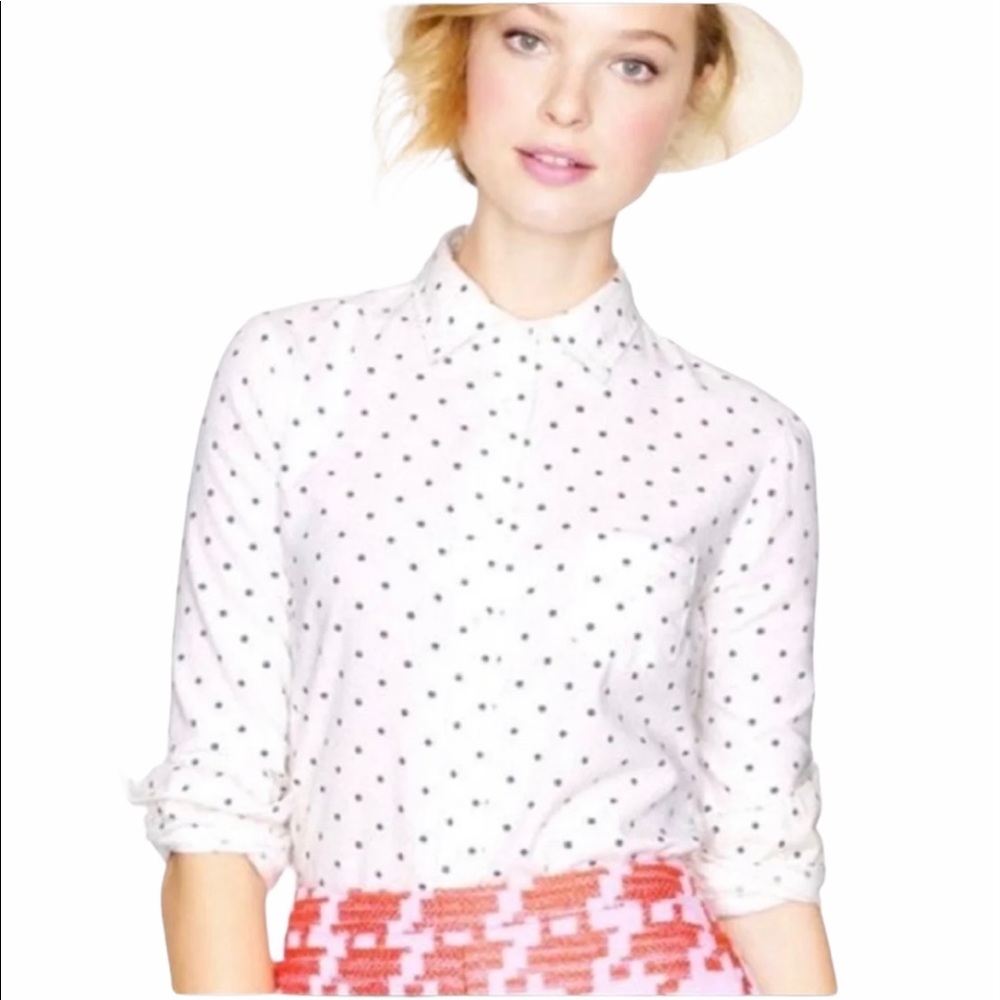 J. Crew Polka Dot Boy Button Down Shirt